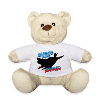 Ich bin ein Superpapa – Hero Dad Design - Teddy - Weiß - Vorne