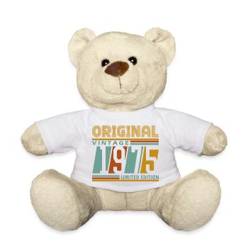 Original Retro Vintage 1975 Limited Edition 50 - Teddy Bear - white - Front