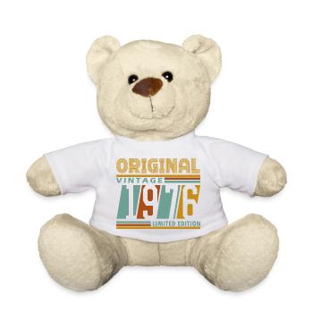 Original Retro Vintage 1976 Limited Edition 50 - Teddy Bear - white - Front