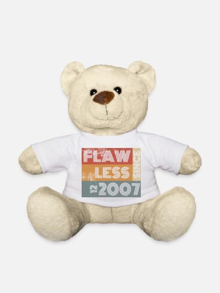 18. Geburtstag Flawless since 12/2007 - Teddy - Weiß