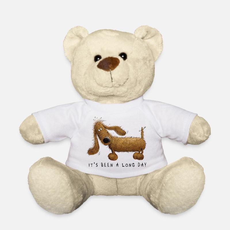 Lustiges Dachshund Dackel Sprüche Geschenk  - Teddy - Weiß