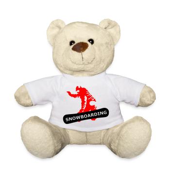 Snowboarding - Teddy Bear - white - Front