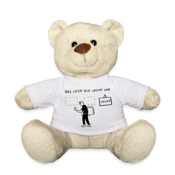 The last picture... we'll leave it hanging - Teddy Bear - white - Front