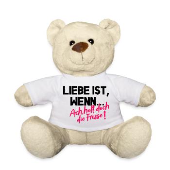 Oh Shut Up – Shirt amusant - Nounours - blanc - Devant
