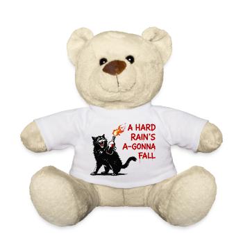 Feuerkater mit Flammenflasche - Teddy - Weiß - Vorne