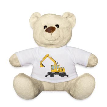 Zweiwegebagger Bagger Gleisbau - Teddy - Weiß - Vorne
