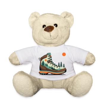 Wanderstiefel Landschaftsmotiv - Teddy - Weiß - Vorne