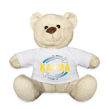 Karma - Minimalistisches Statement Design - Teddy - Weiß - Vorne