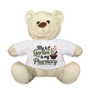 Herbalist My Garden Is My Pharmacy Professional  - Teddy Bear - white - Front