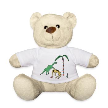 Tigre & Dino - Nounours - blanc - Devant