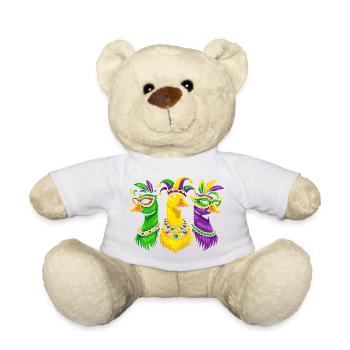 Karnevalstrio der Maskenvögel - Teddy - Weiß - Vorne