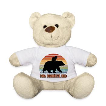 Daddy You're My Hero Protector Dad Bear - Teddy Bear - white - Front