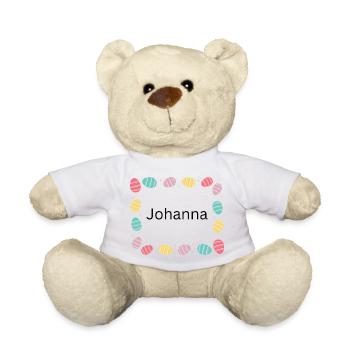 Pastell-Eierrahmen Muster Johanna - Teddy - Weiß - Vorne