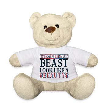 Beauté, bête de train - Nounours - blanc - Devant