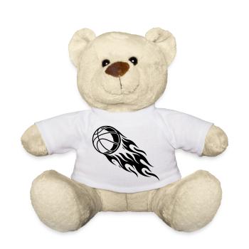 Basketball Feuer - Teddy - Weiß - Vorne