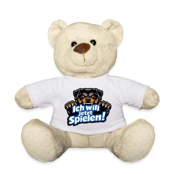 Ich will Jetzt spielen - Böser Hund - Teddy - Weiß - Vorne