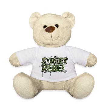 Street Rebel Camouflage Car Tuning Style - Teddy - Weiß - Vorne