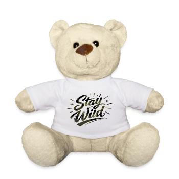 Stay wild - Teddy Bear - white - Front