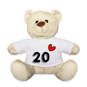 20. 20th ANNIVERSARY. 20 YEARS ANNIVERSARY. 20 YEARS. - Teddy Bear - white - Front