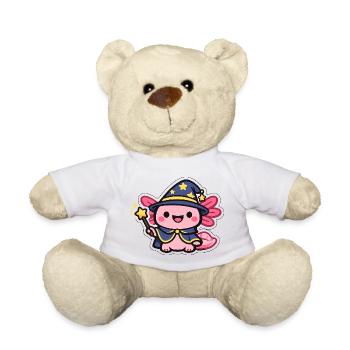 Star Spell Axolotl Mage - Teddy Bear - white - Front