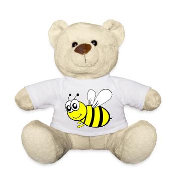 Bee - Teddy Bear - white - Front
