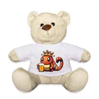 Wurm Bier König - Teddy - Weiß - Vorne