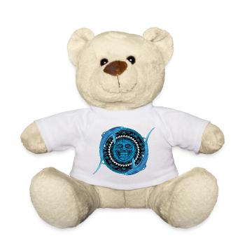 Blue Shark Tiki - Nounours - blanc - Devant