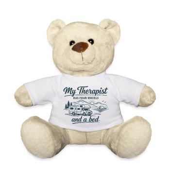 Mon thérapeute a quatre roues | Camper Outdoor - Nounours - blanc - Devant