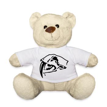 Crâne de tigre à dents de sabre - Nounours - blanc - Devant