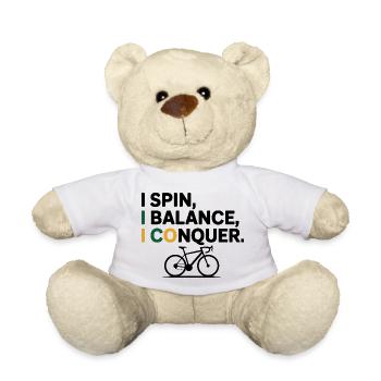 Künstlerisches Radfahren Ich drehe mich Ich balanciere Ich erobere - Teddy - Weiß - Vorne