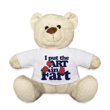 Kunst im Herzen Rosen Tee - Teddy - Weiß - Vorne