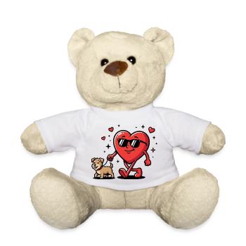 La Saint-Valentin drôle des chiens pour les propriétaires de chiens - Nounours - blanc - Devant