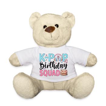 K-Pop Birthday Squad - Teddy Bear - white - Front