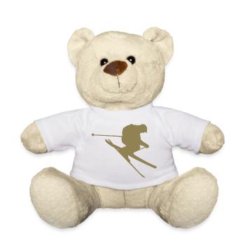 Skieur minimaliste Descente hivernale Winterspo - Nounours - blanc - Devant