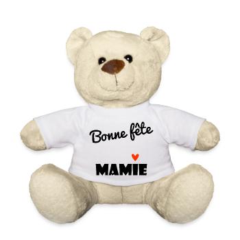 HAPPY BIRTHDAY GRANDMA. GRANNY. MAMMA. GRANDMOTHER - Teddy Bear - white - Front