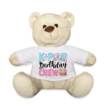 K-Pop Birthday Crew - Teddy Bear - white - Front