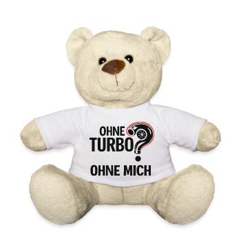 Ohne Turbo Ohne Mich Logo - Teddy - Weiß - Vorne