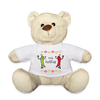 Hey Hottie Chili Duo - Teddy Bear - white - Front