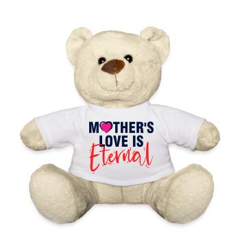 Mutterliebe ist ewige elegante Typografie - Teddy - Weiß - Vorne