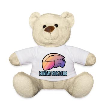 Sunday Ride Club Gradient Helmet - Teddy Bear - white - Front