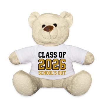 Class of 2026 Schools Out Logo - Teddy - Weiß - Vorne
