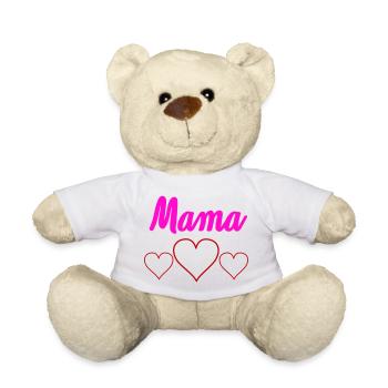 Cœur de Maman - Nounours - blanc - Devant