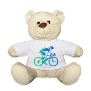 Geschenkidee für einen Roadbike mit Roadbike - Teddy - Weiß - Vorne