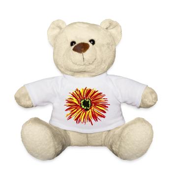 Flowers Blossom Flower - Teddy Bear - white - Front