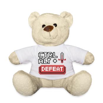 Strg Alt Entfernen Pixel Design - Teddy - Weiß - Vorne