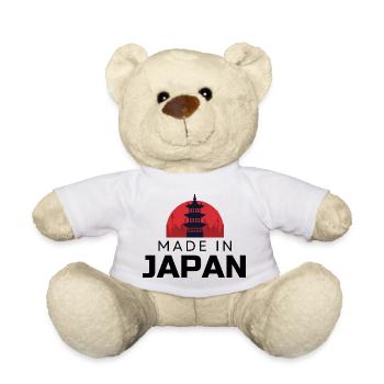 JDM sticker - Made in japan - Teddy Bear - white - Front