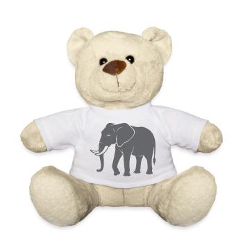 Elefant - Teddy - Weiß - Vorne