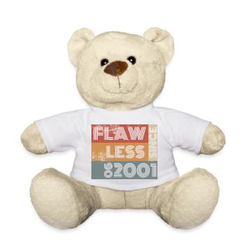 25th Birthday Flawless since 06/2001 - Teddy Bear - white - Front