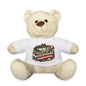 Vintage-Schweizer Alpen-Charme - Teddy - Weiß - Vorne