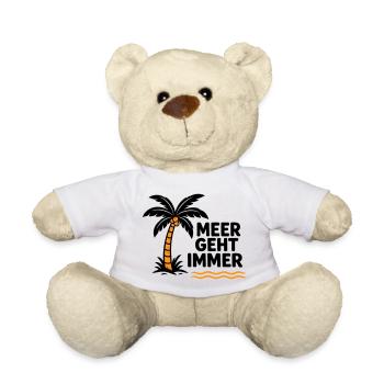 Orangen Palme am Meer - Teddy - Weiß - Vorne
